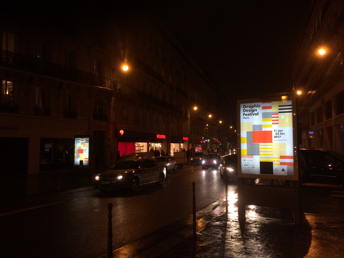 L’affiche du Graphic Design Festival — signée Undo-Redo — à retrouver dans Paris !
Merci à <a href="/JCDecaux_France/">JCDecaux France</a> — partenaire fondateur.
#GDFP17