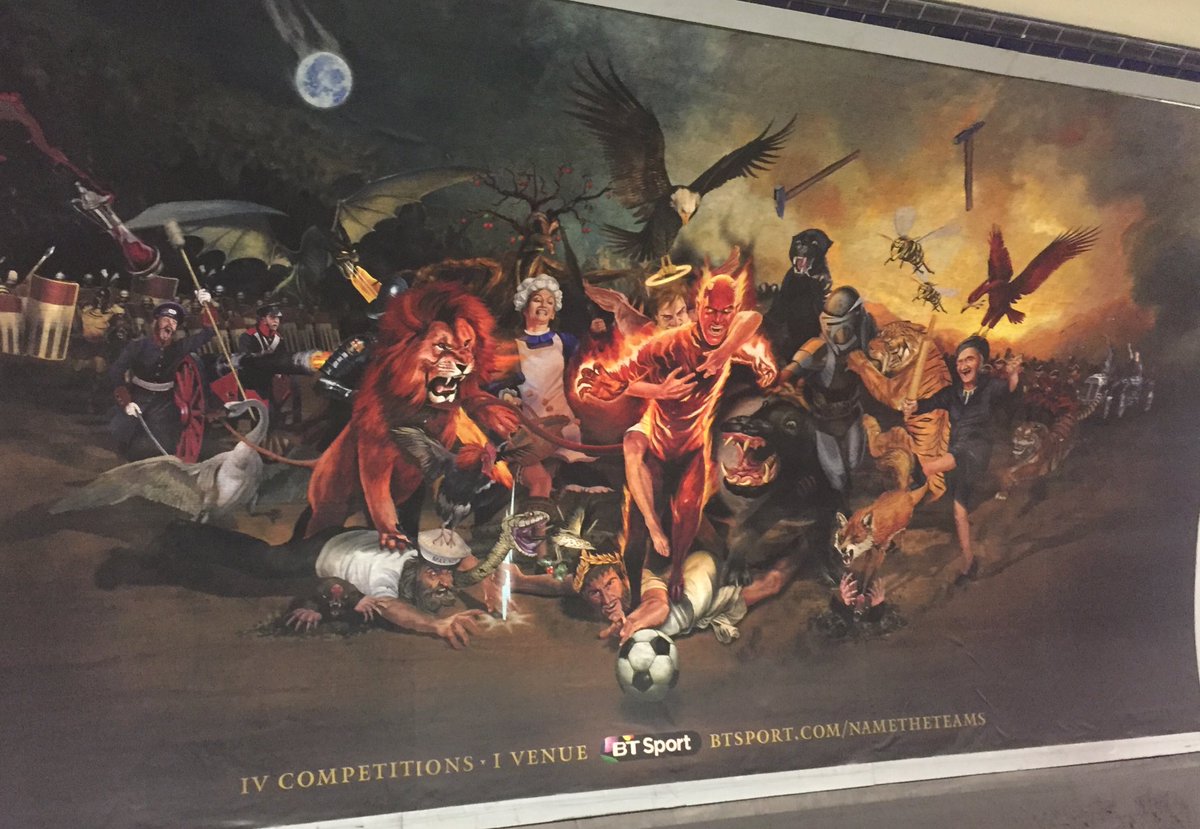 CodPodPod's tweet image. Nice little nod to #GTFC on a BT Sport ad on the tube #MARINERS