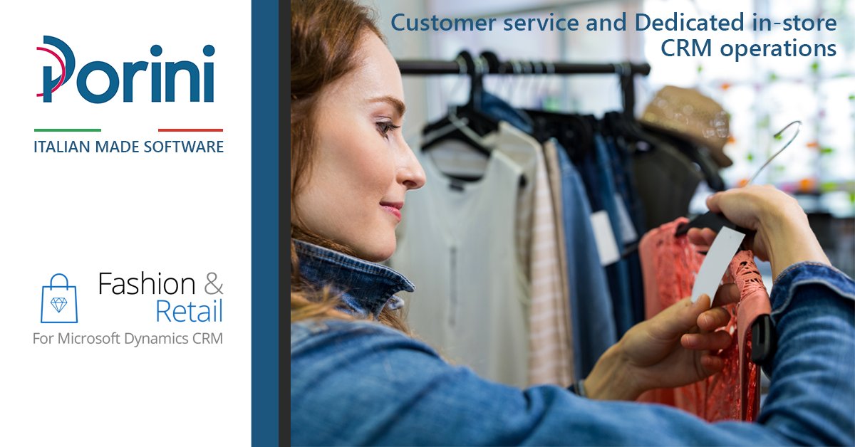 PoriniGroup's tweet photo. Drive any action of your #CustomerService with the #FashionandRetail Suite on #MicrosoftDynamics #CRM 
https://t.co/ExDaOjf1oG https://t.co/zJhRZWjzP7