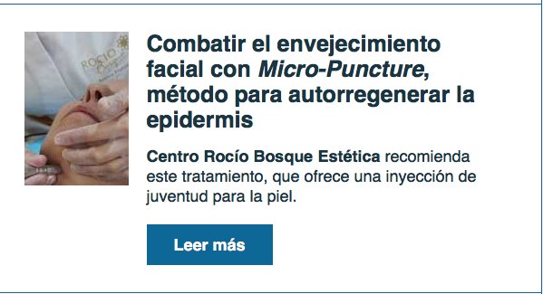 epcomunicacion's tweet image. Combatir envejecimiento facial con #MicroPuncture, método autorregenerar epidermis, lo cuenta @beautymarket_es y lo bordan en @rocio_bosque