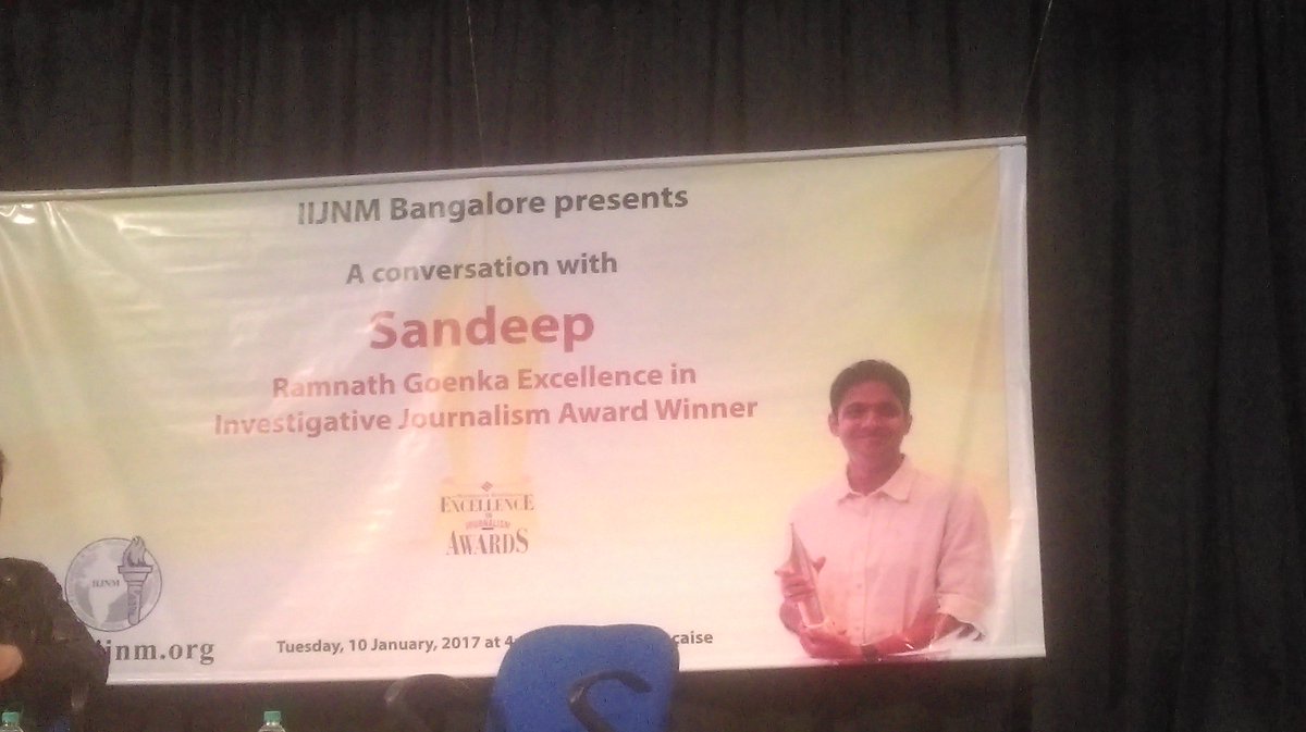 ilona_dam's tweet image. Conversation with Ramnath Goenka Excellence in Investigative Journalism Award winner, Sandeep Pai. 
#sandeeptalks #printpods #insertcomma