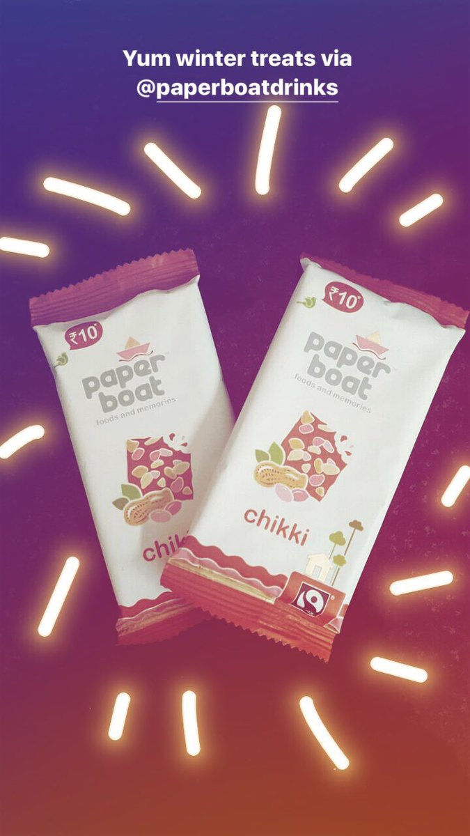 Guiltybytes's tweet photo. This has got to be my most fav winter snack!! Thank you @paperboatdrinks for loads of goodiness 😍 #guiltybytes #paperboat #food #chikki https://t.co/cTCIzeb0Qx