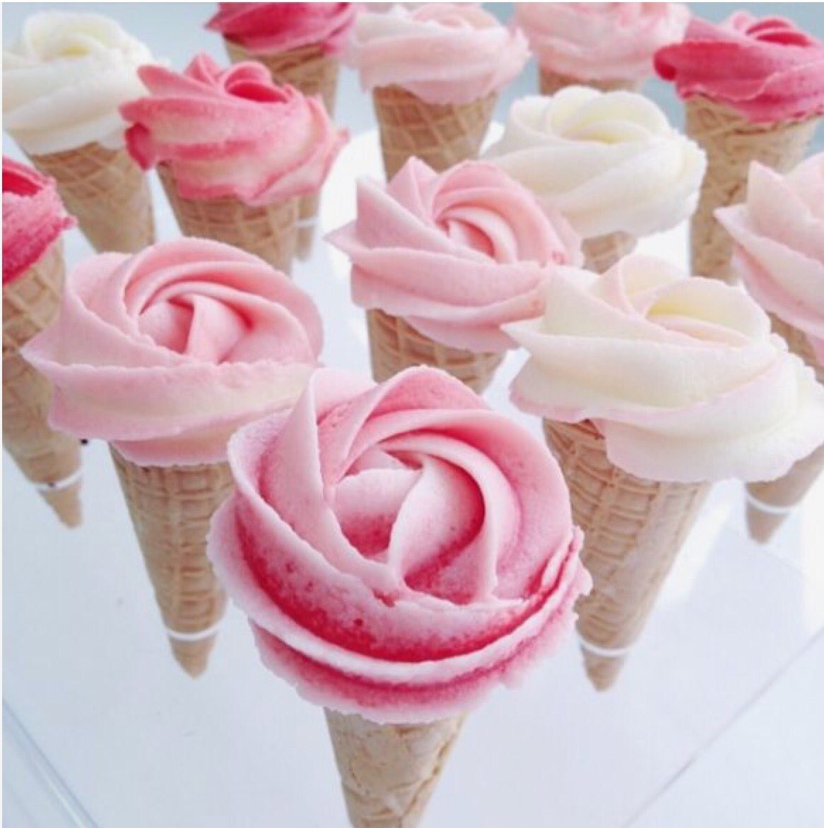 Мороженое в форме цветка