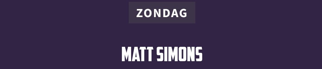 DutchSimieST's tweet image. Matts playing on Paaspop the 16th of April ! (The Netherlands) - early bird tickets will be on sale this Thursday !
paaspop.nl/tickets
