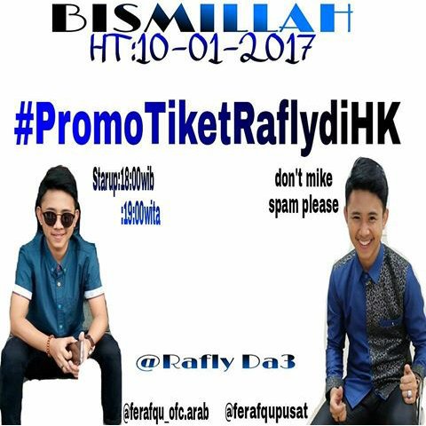 YaNG On WaHib RETWEET AND SHARE !!!
HAstaG HaRi NieY👉#PromoTiketRaflydiHK👈
KiTa SereMpaK MeRaMaIkaNnYa YaAww
SMG TTi Amiiin

ThaNks