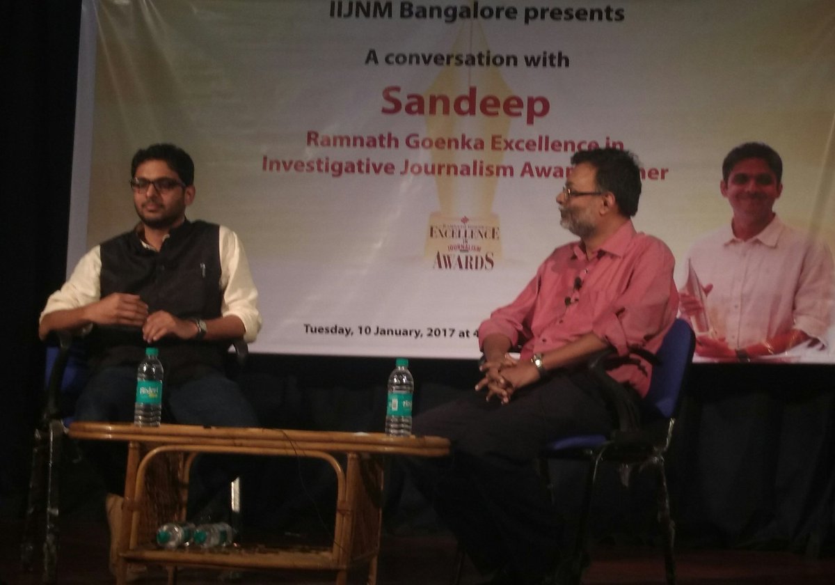 ObserveThis16's tweet image. @paisandy Sandeep Pai speaks about his investigative piece on Public sector units #investigativejournalism #SandeepTalks #IIJNM #printpods