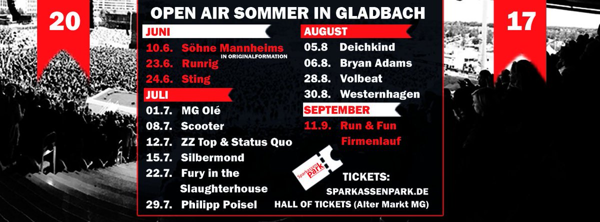 Sommerprogramm 2017 im Park steht!