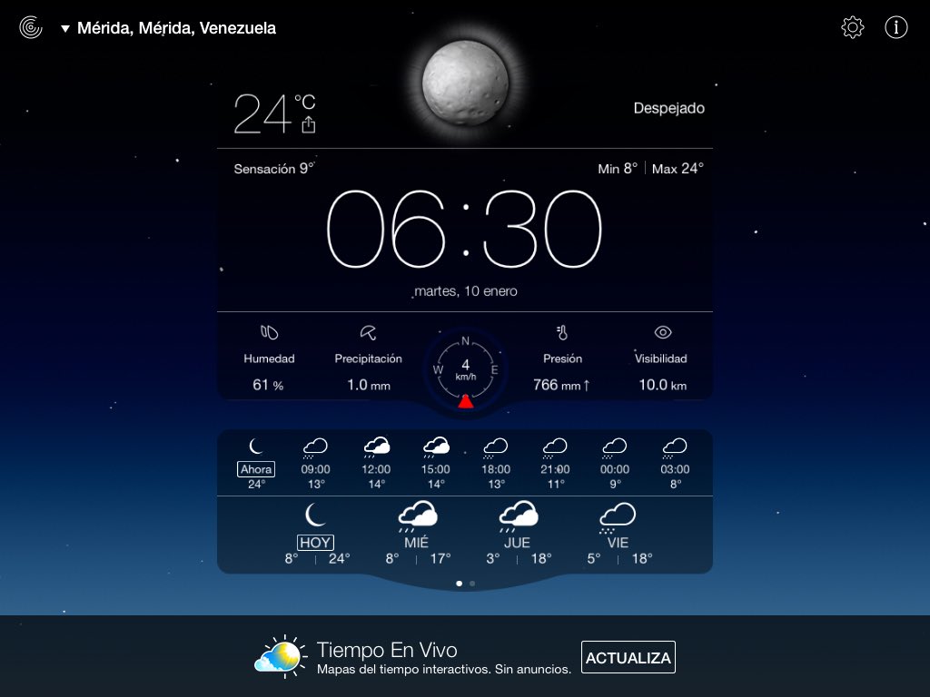 DECANO_ARQ_ULA's tweet photo. No se cree pero se siente! #Merida a 10 grados!!! https://t.co/wPq2eg251L