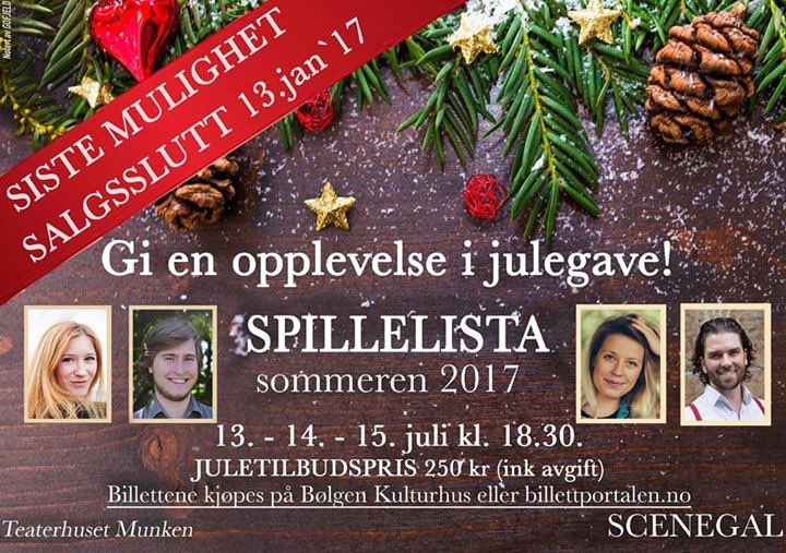 Har du ikke rukket å kaste deg på vår tilbudsbølge? DU HAR FORTSATT TID ✨ Bestill innen 13.Januar,og få 50,- avslag! #scenegal #spillelista
