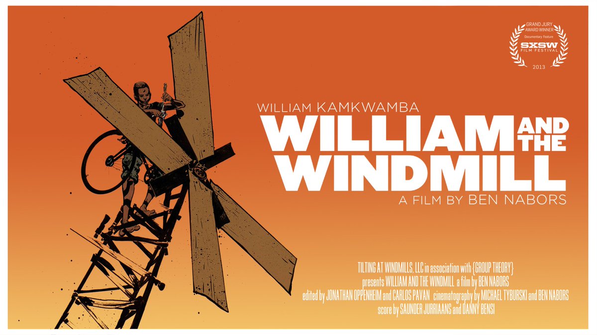 William and the Windmill, <a href="/bennabors/">Ben Nabors</a>' astonishing doc on how <a href="/wkamkwamba/">William Kamkwamba</a> saved his village, is available now on VOD bit.ly/2jpdt2k