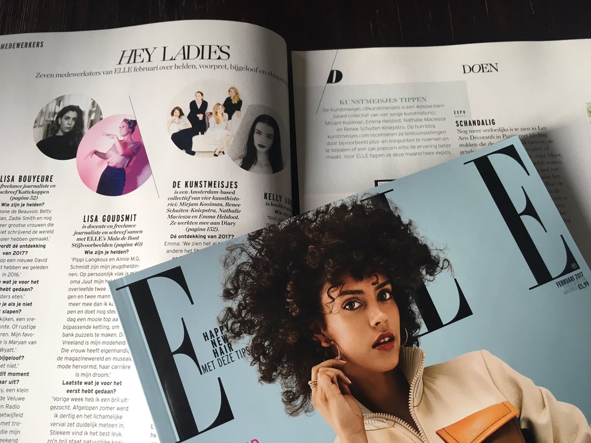 We staan deze maand in de <a href="/ELLE_nl/">ELLE Magazine NL</a>! Niet één, maar twee keer! Lees onze exclusieve tips voor tentoonstellingen - vanaf vandaag in de winkel.