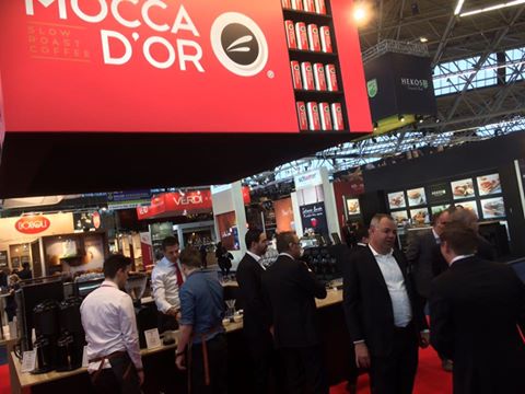 <a href="/Horecava/">Horecava</a> dag 2 alweer lekker druk op de stand! #koffie <a href="/Moccador/">Mocca d'Or</a>  <a href="/Earth_Coffee/">Earth Coffee</a> <a href="/EARTH_water/">EARTH Water</a>  <a href="/nuovasimonelli/">Nuova Simonelli Official</a>