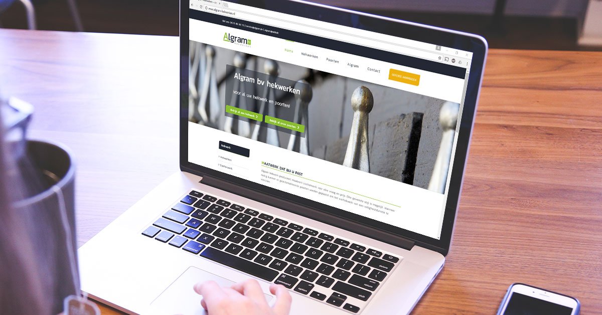 Wij hebben een nieuwe website gemaakt voor Algram BV. Bekijk het resultaat op algram-hekwerken.nl