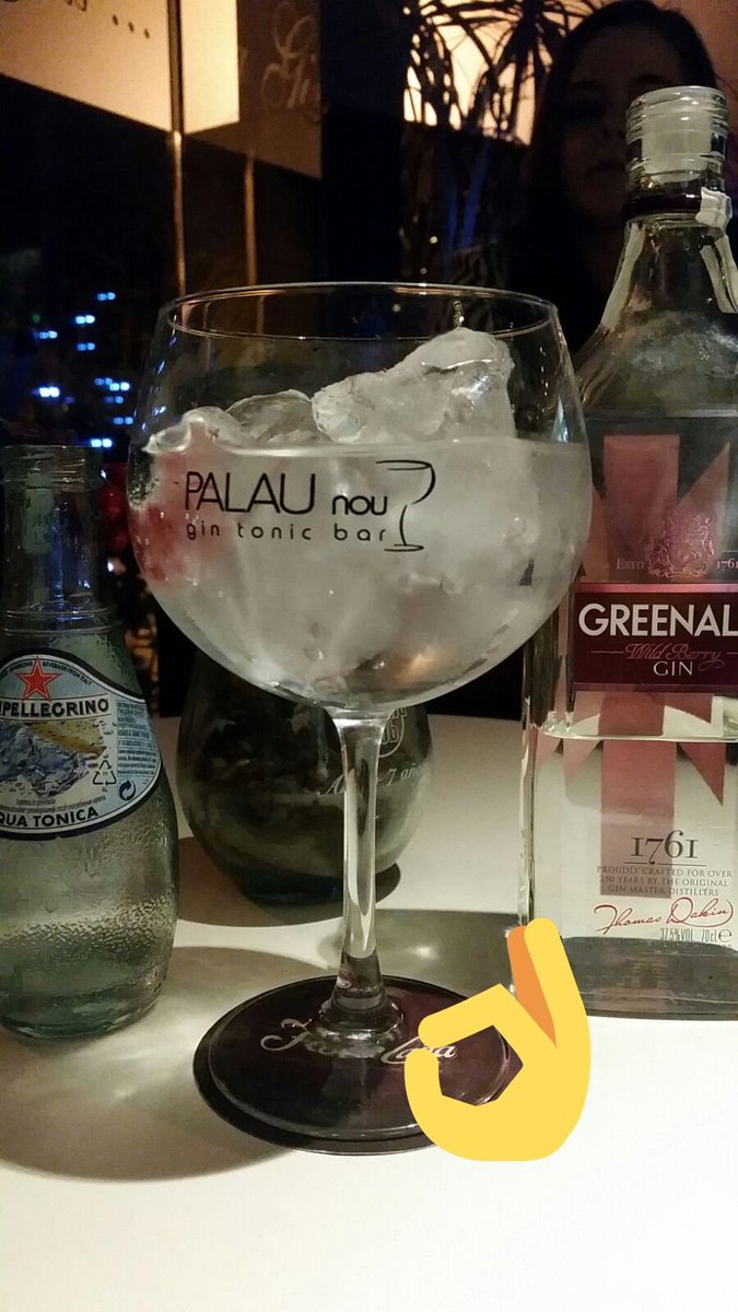 #Barcelona Estupenda visita a @GinPalauNou donde disfrutamos de <a href="/greenallsgin/">Greenall's Gin</a> y @SanPellegrino Excelente servicio, volveremos! #gintonic