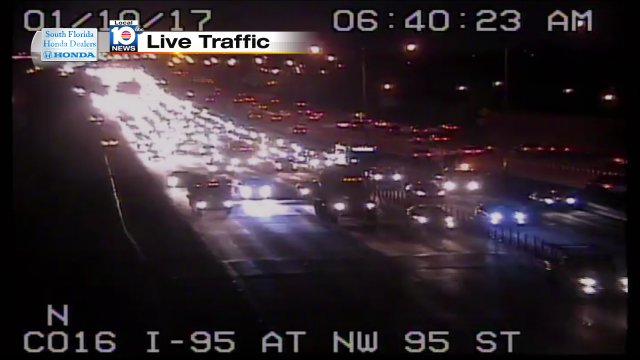 Broken Down Car on I-95 SB Express at NW 95th St #traffic #miami https://t.co/uJuT457cTR