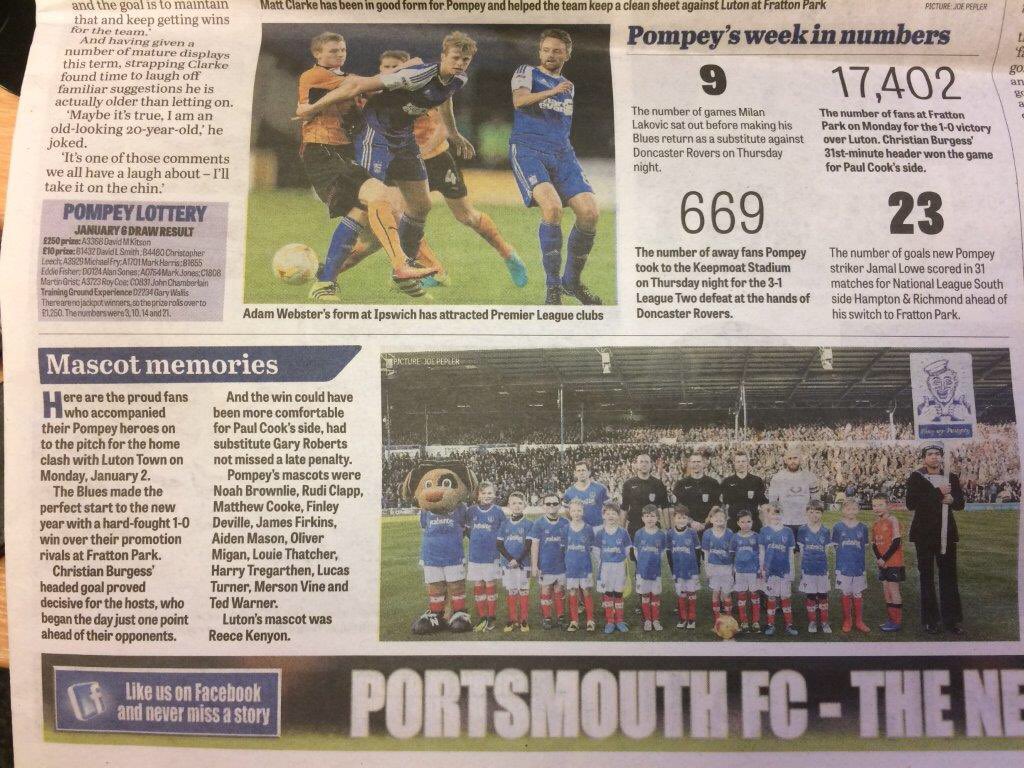 HSA_FC's tweet photo. The U7 Whites made it into the Sports Mail. You were brilliant &amp; represented the club well boys. Thank you @officialpompey @PompeyITC #hsafc https://t.co/4wLZiOrGVf