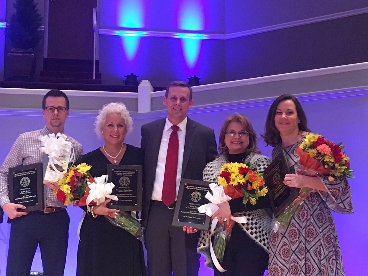 Buckhorn_High's tweet photo. Congrats to Jamie Reese, @MadCoSchools Secondary Teacher of the Year &amp; Rosemary Gibbs, Secondary Support Person of the Year!!!!! #BuckPride https://t.co/Q17g7WMliC