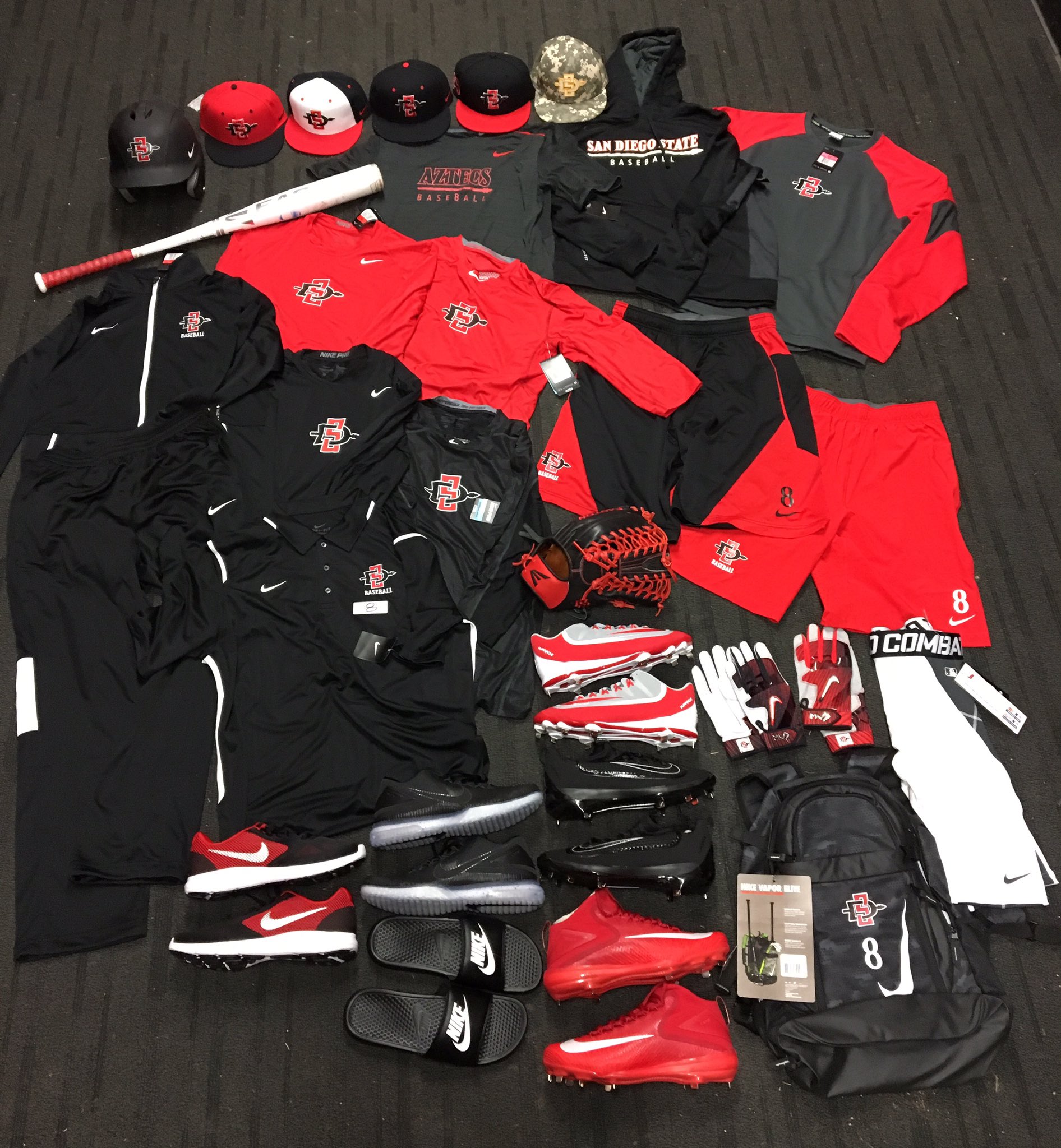 San Diego State Baseball on X: Gear day! Reward for the team for their  hard work and dedication. Official spring practice starts Friday  @nikebaseball  / X
