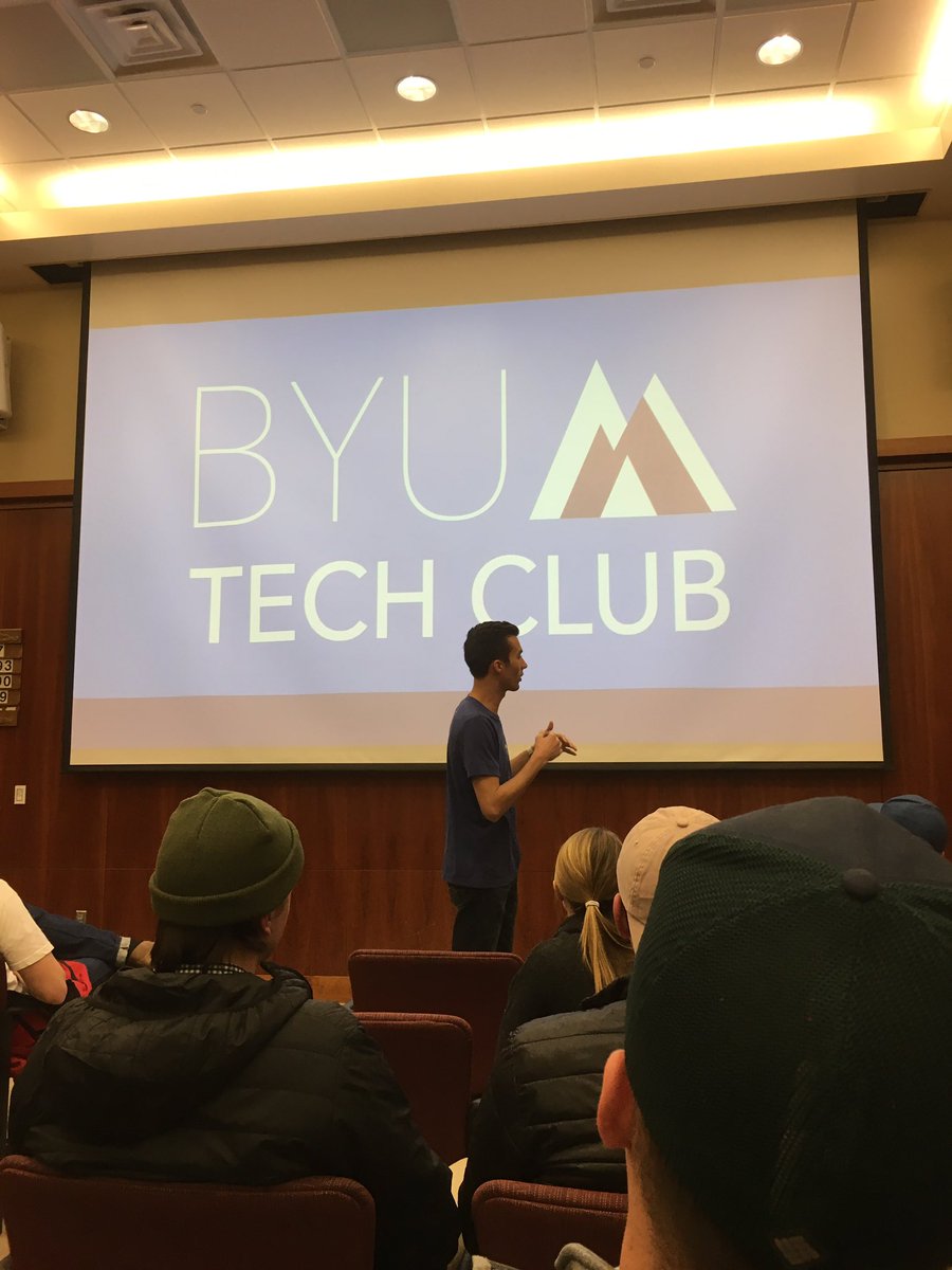 EastonVHill's tweet photo. Byu tech club kickoff! It's going to be great! @BYUTechClub https://t.co/TDOEXcyEoV