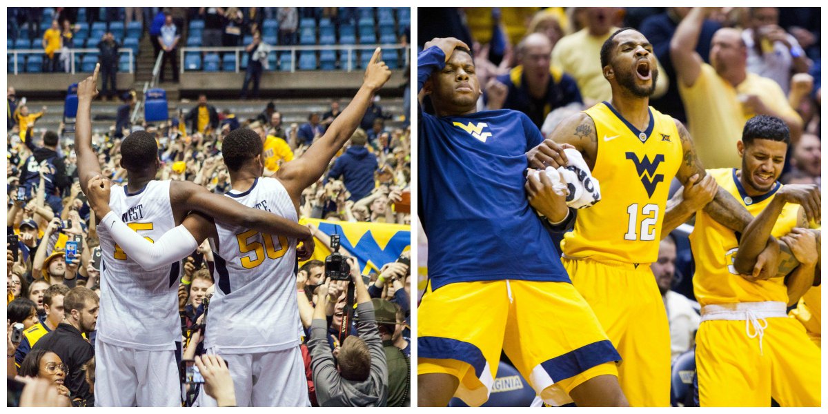 West Virginia becomes the first team since Indiana in 2011-12 to beat No. 1 and No. 2 in the same season.