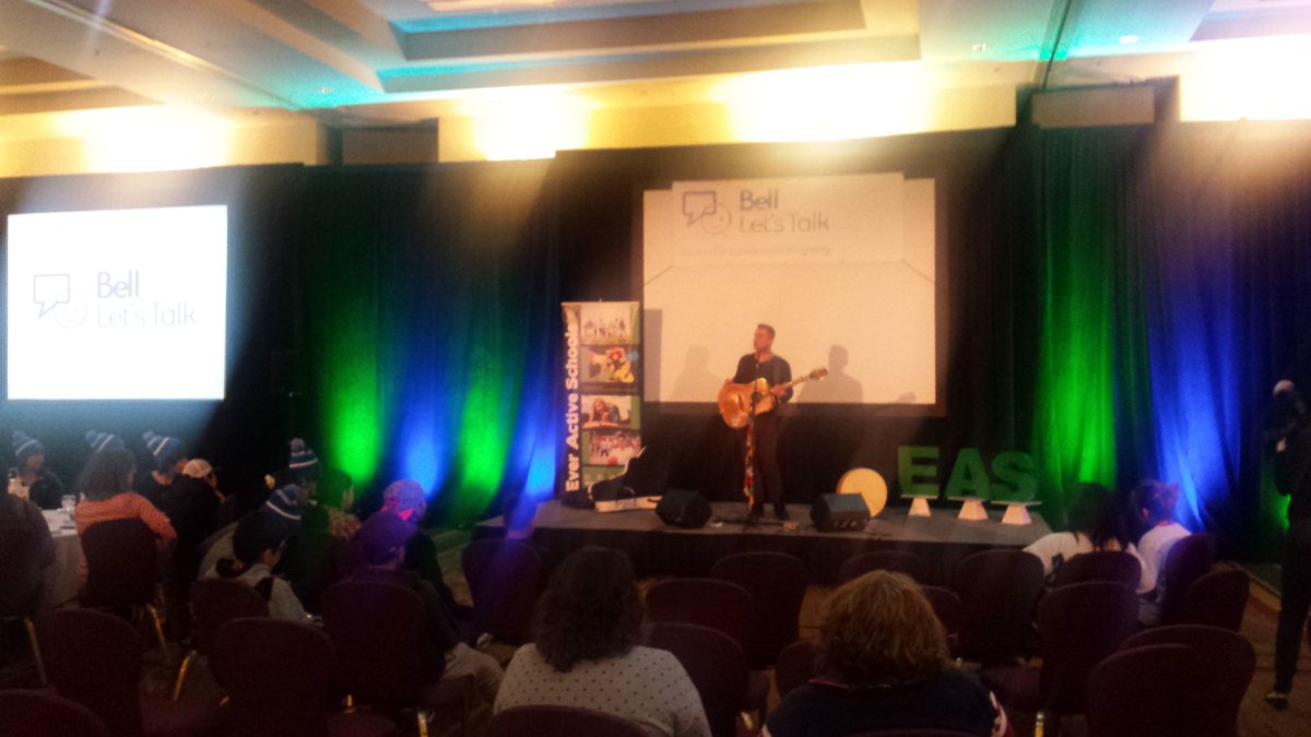 EverActiveAB's tweet photo. "Music is medicine. Music is what keeps us together as human beings" - @seanmccannsings #BellLetsTalk https://t.co/N9n7VStVYB