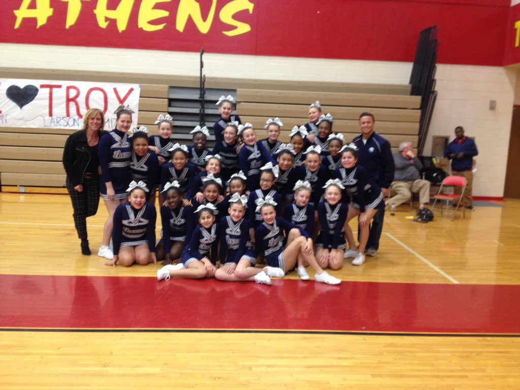 CoachCarroll2's tweet photo. Congrats @LarsonMS cheer on another 1st place! https://t.co/FJbAw9P1nj