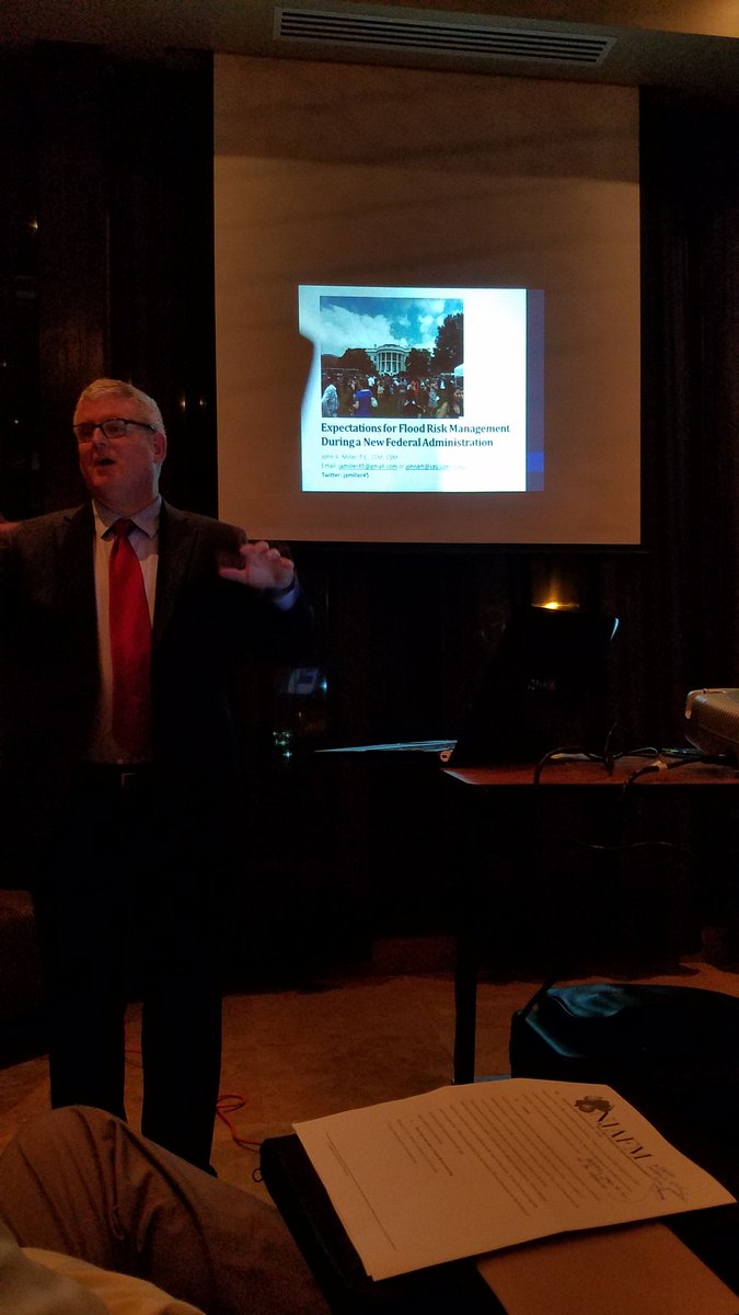 JakeOldenburger's tweet photo. Great presentation by @jamiller45 for the #njafm! Looking foward to see what 2017 will bring about #flood risk management. https://t.co/c7QpPUNF5w