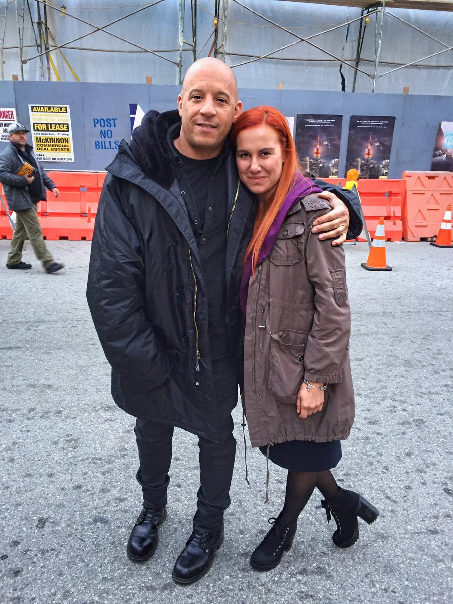 Great 🎬🎬🎬day with <a href="/vindiesel/">Vin Diesel</a> #vindiesel #fastandfurious #fastandfurious8 #soon #great #shooting #day #hollywood #actor #beautiful #model