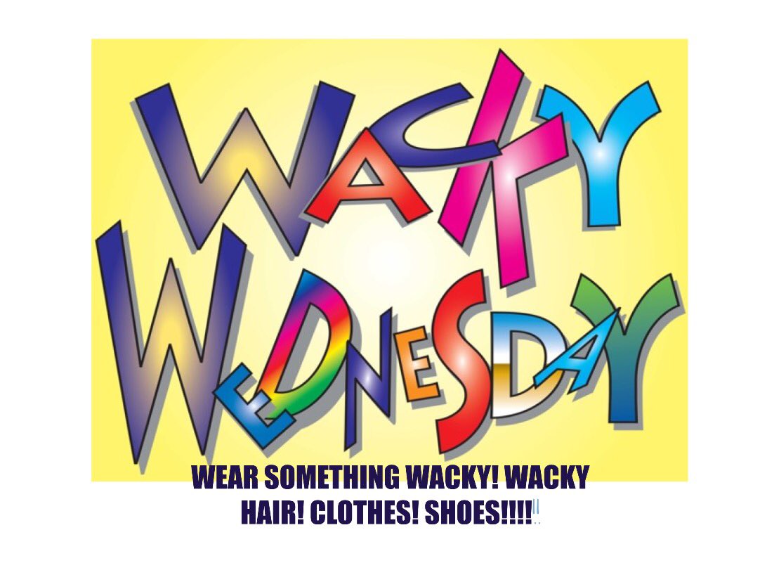 Wear something Wacky tomorrow!! Come by the ASB room for a treat if you're dressed up!
