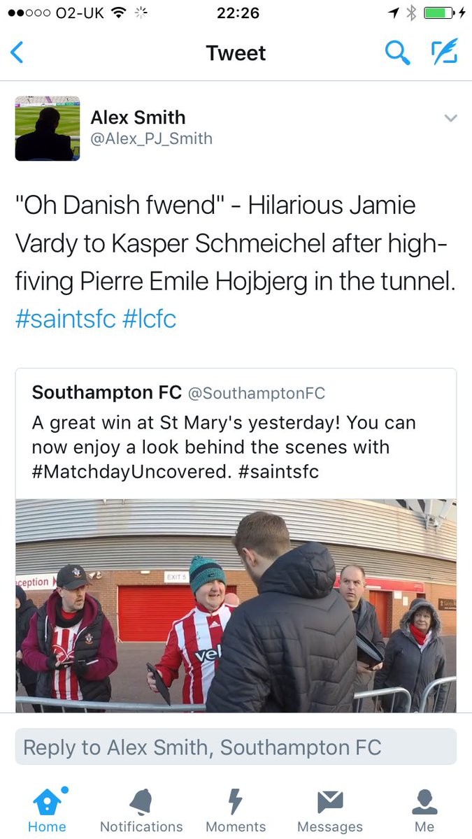 shirleymush's tweet photo. As๏ฟผ well as being a dirty little herbert, Vardy is, predictably, an exponent of #terriblehumour . https://t.co/ZZmgGYVhgB