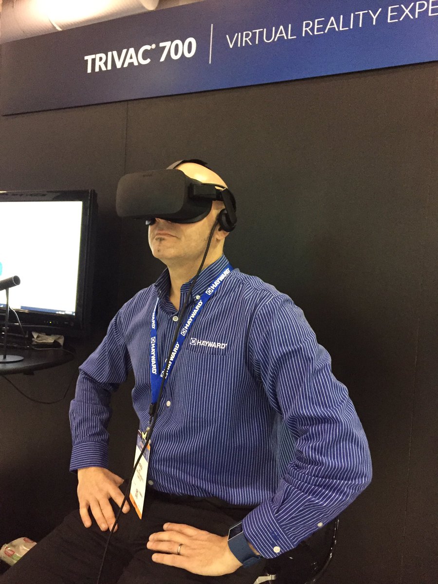 Come see the new Trivac 700 Pool cleaner in Virtual Realty at the Hayward Booth in Atlantic City.