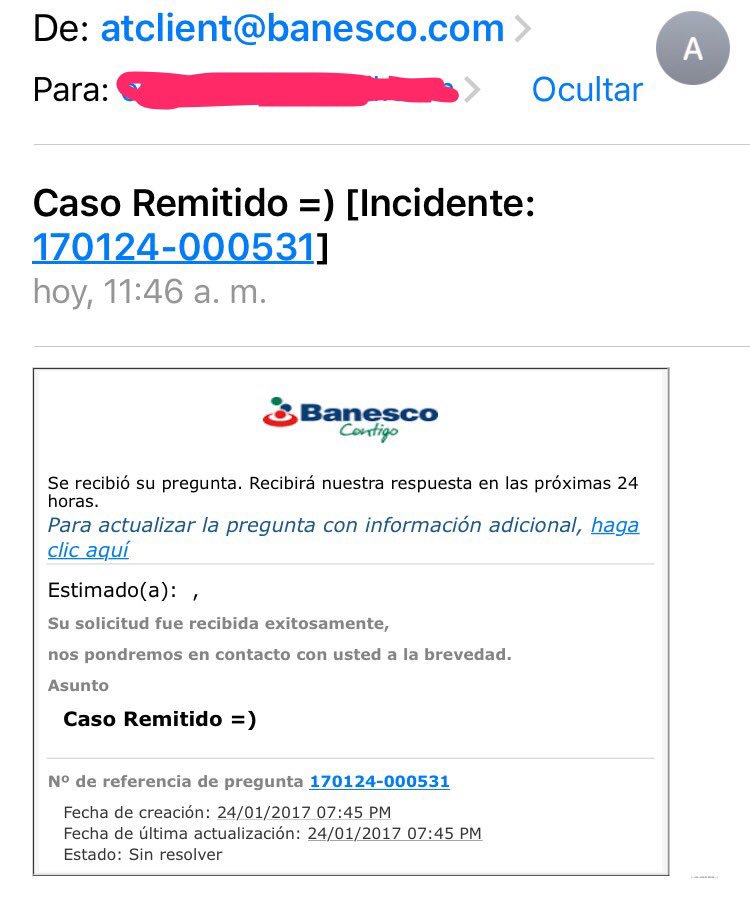 Leli87's tweet photo. @Banesco me estan llegando estos correo y no se si se trata de una estafa https://t.co/n1qyUC3Xjr