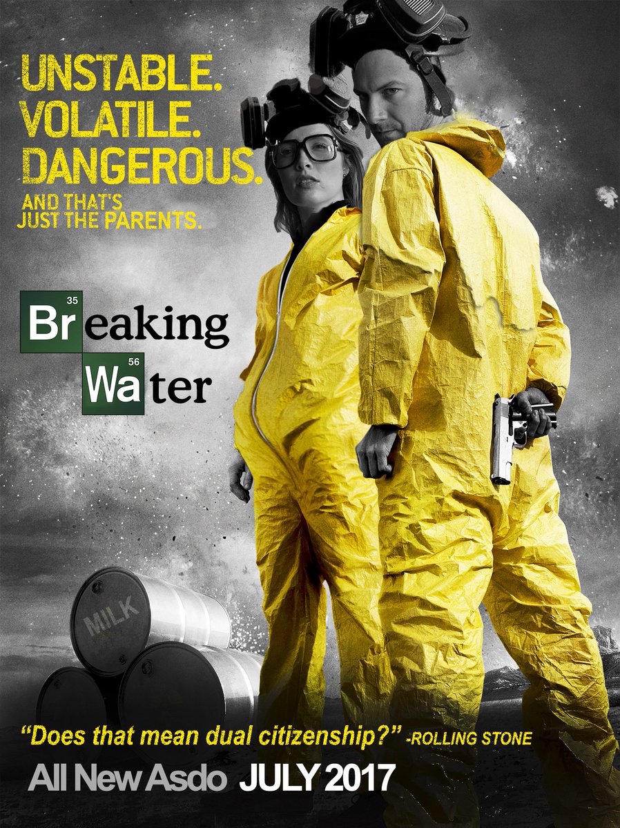 Thanks @BreakingBad_AMC for inspiring our baby announcement!