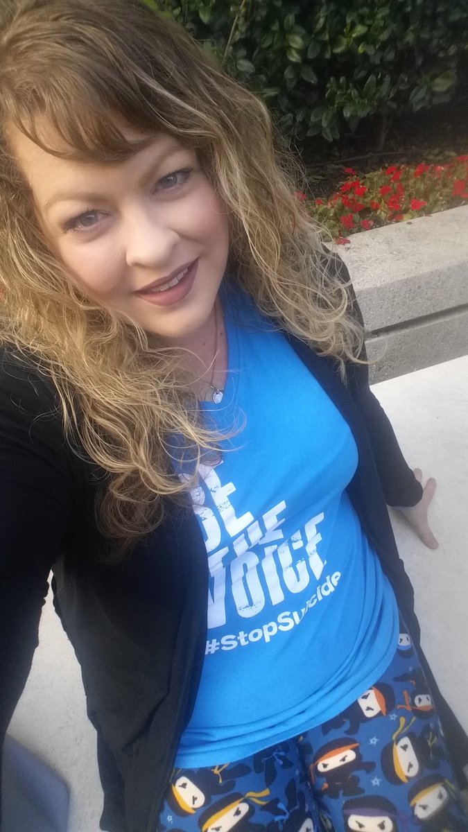 angeladrake's tweet photo. #BeTheVoice and if you can....wear #Ninja Leggings! #AFSP17 https://t.co/uWEjVKeyEA