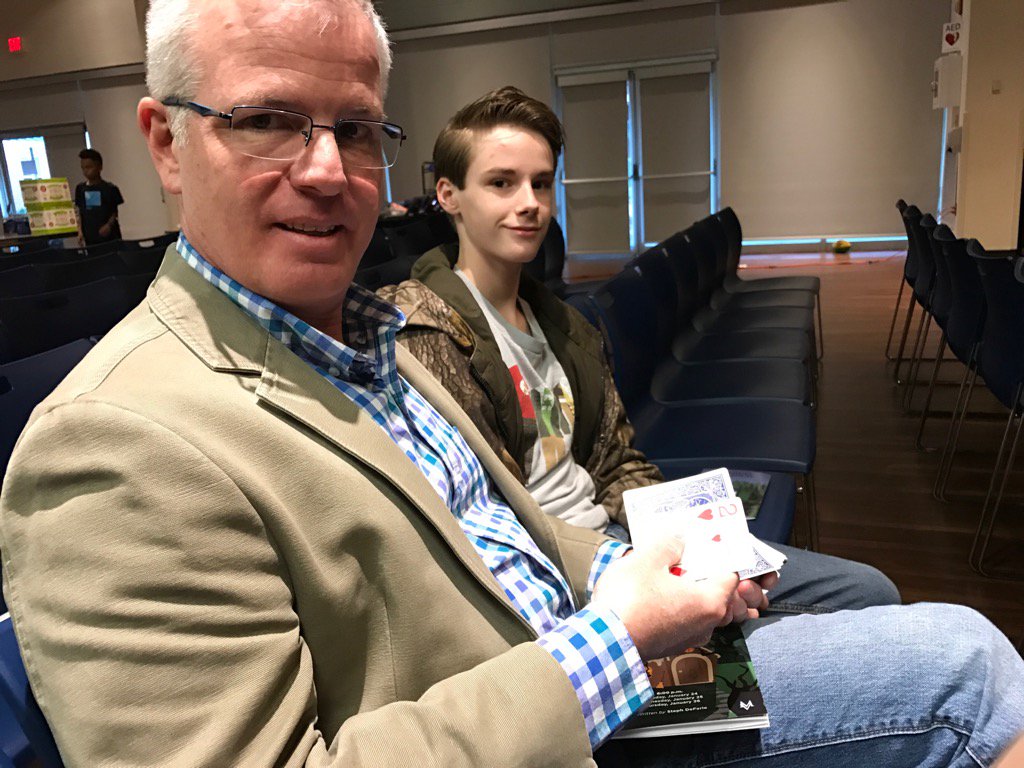 tiffanyhendryx's tweet image. Playing blackjack to kill time before the school play? Yeah, pretty much #onbrand for our family... #mathwordproblems