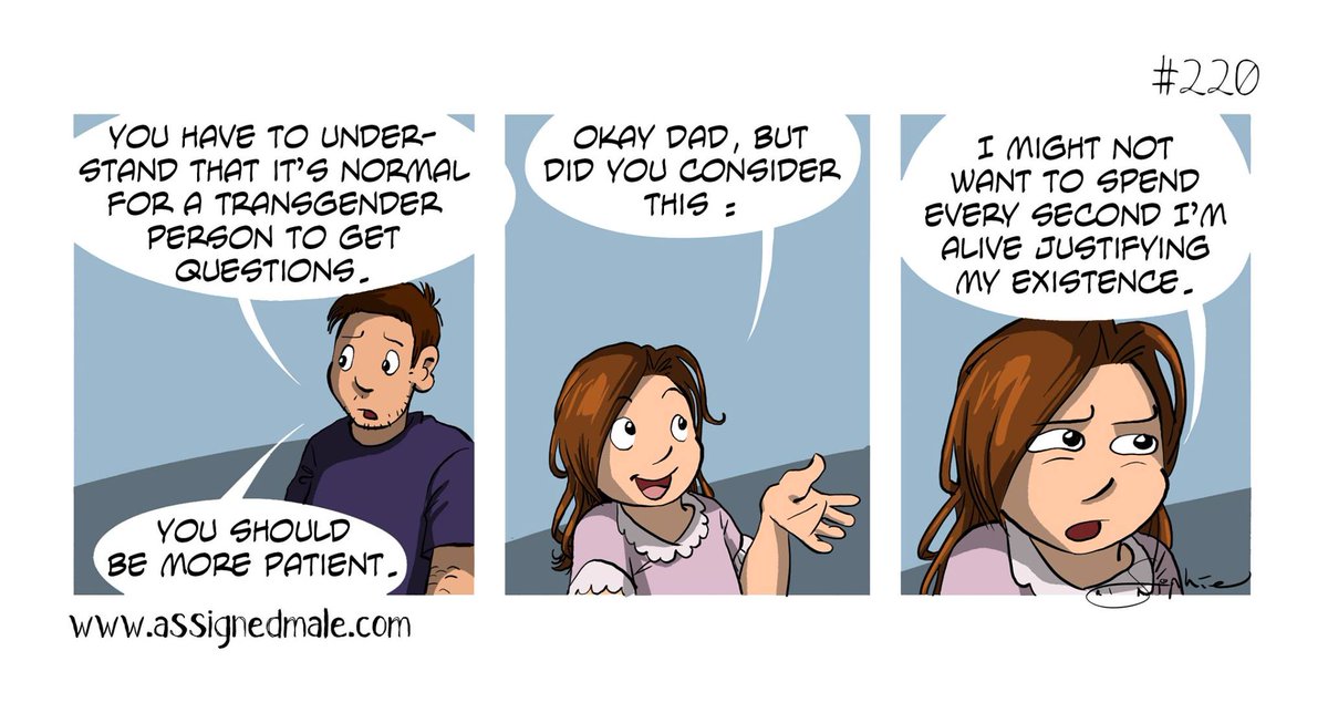 "You should be more patient!" #transgender #assignedmale