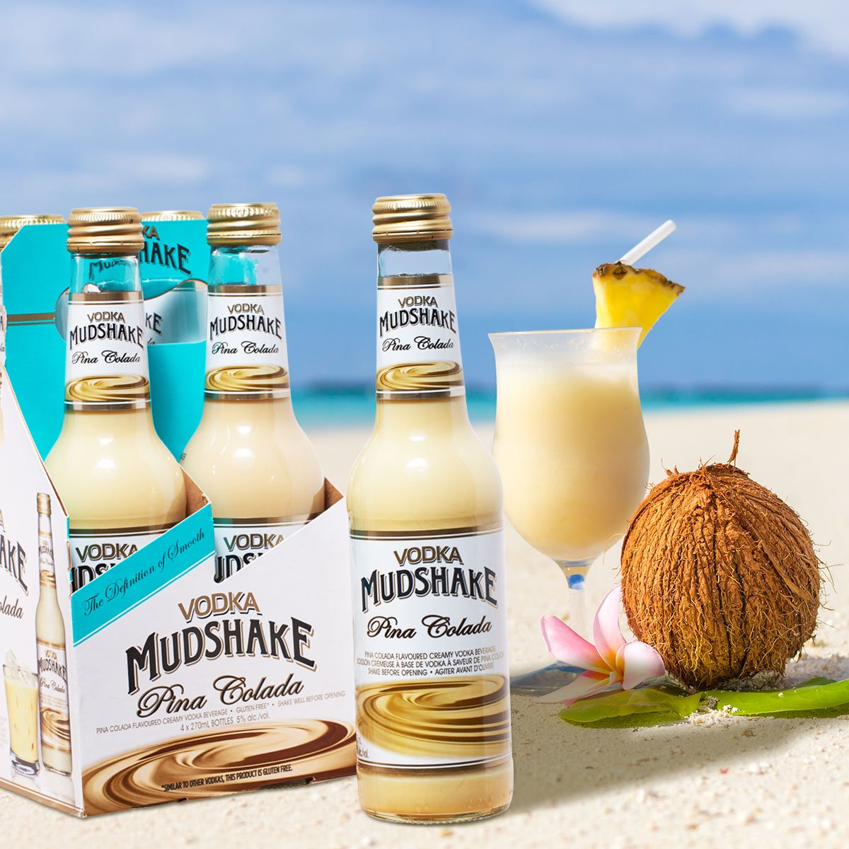 Vodka_Mudshake's tweet photo. Get that beachy vibe without having to pack. 
#Mudshake #pinacolada https://t.co/Ztx8m559oy