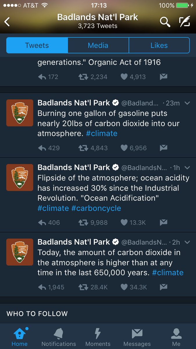 I'll just put this here since the originals have now disappeared. #climate <a href="/BadlandsNPS/">Badlands Nat'l Park</a> <a href="/realDonaldTrump/">Donald J. Trump</a>
