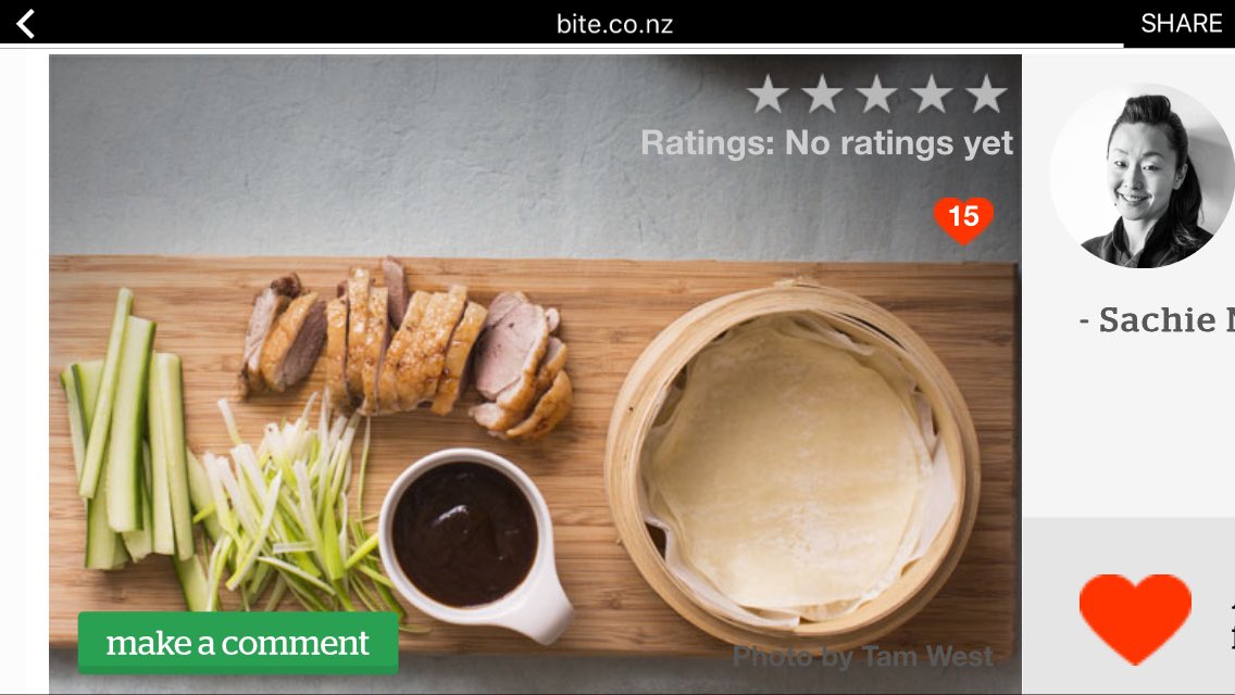 What are you making for #CNY ? How about my Peking duck with duck breast? 😊 bite.co.nz/recipe/13593/P…