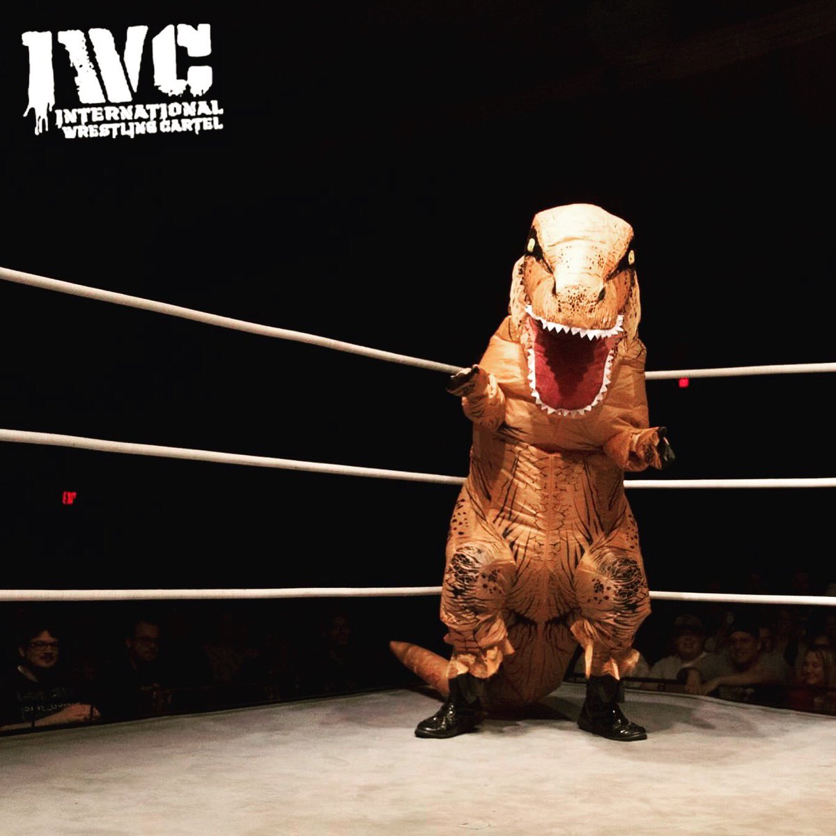 ChestFlexor's tweet photo. https://t.co/n06cPcr0mm #freematch #prehistoric #jurassic #backfromextinction #trex #dinosaurcostume #dinosaur #prowrestling #trexwrestling https://t.co/nMefSKkp8E