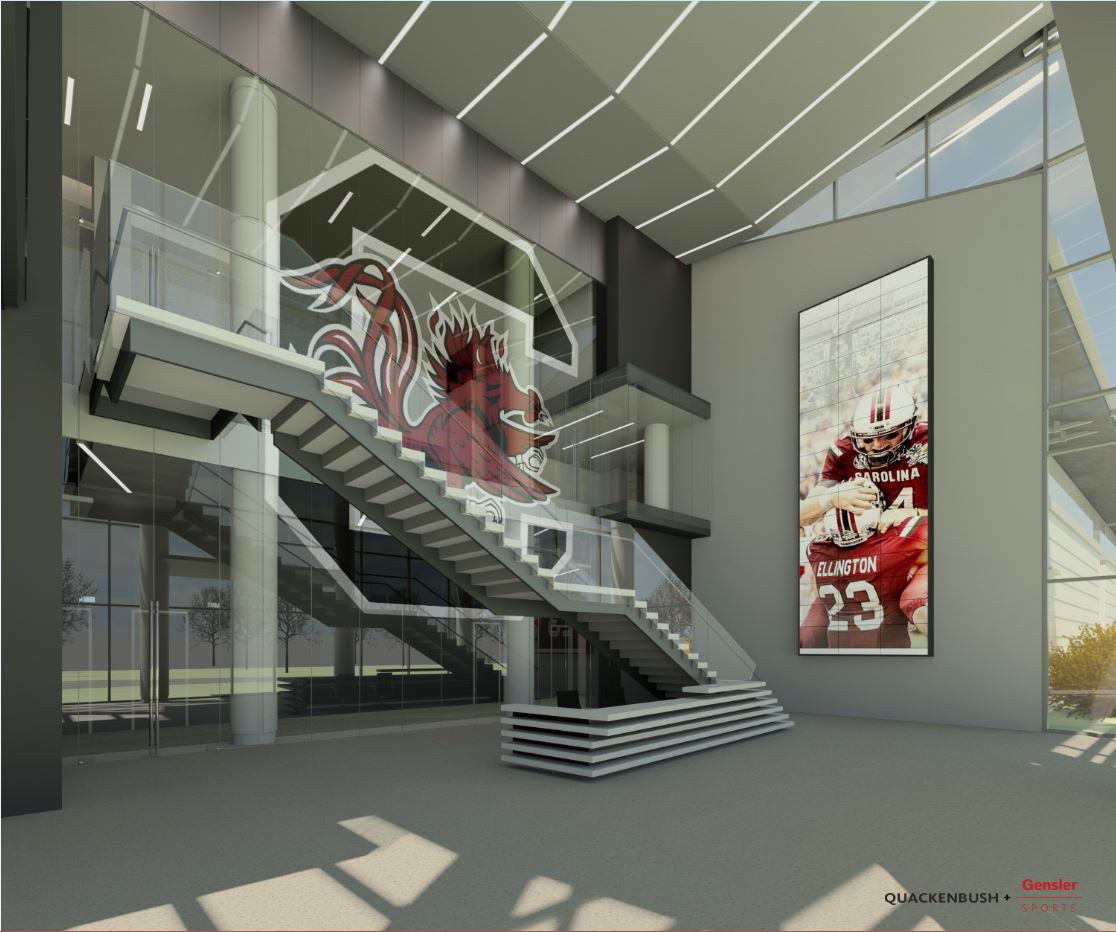 GamecockFB's tweet image. 360 view of the main entrance of the Football Operations Center coming soon: pano.autodesk.com/pano.html?url=…