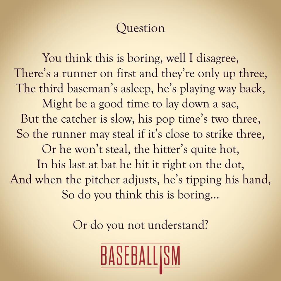 AlwaysSoftball's tweet image. #baseballism #theyknowwhatsup