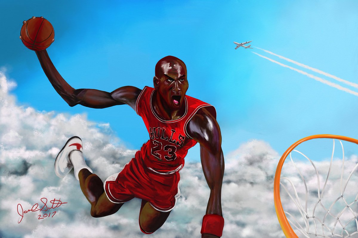 jamalsutter's tweet image. #digitalpainting using #artrage on #SurfacePro4 @artrage @surface #digitalart #MichaelJordan #chicagobulls #nba
