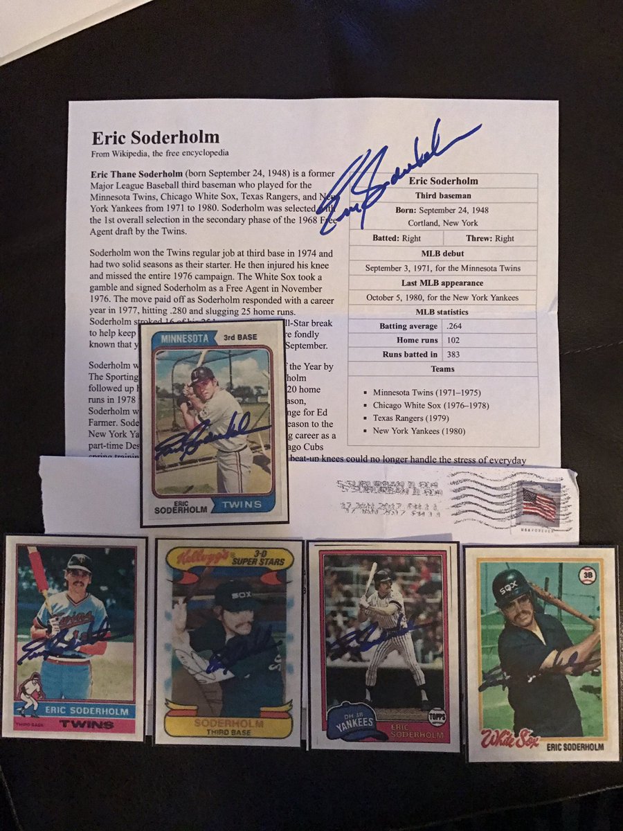 memorabiliaddy's tweet photo. #EricSoderholm @MLB #TTM #AutographCollector #ClassAct #GreatGuy #ThankYou #TTMSuccess https://t.co/vwEgCizsOD