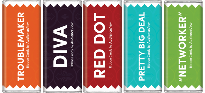AudienceView's tweet photo. What's your @INTIX persona? Stop by our lounge or booth #601 to grab a limited edition #INTIX2017 ribbon candy bar! https://t.co/kAacLh5sAZ