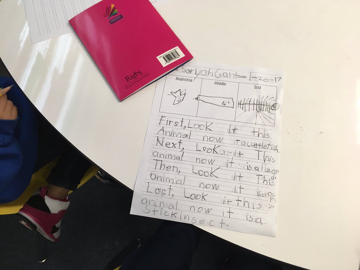 MarrellW's tweet photo. @HCollegiate we are growing readers and writers! #sequence #retell #Kindergarten https://t.co/3KNTzmHi7g