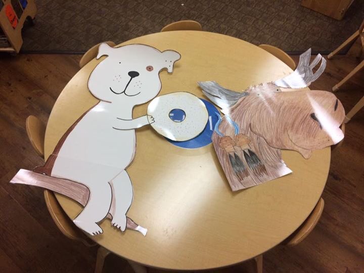 Alissabauman's tweet photo. If you give a dog a donut If you give a moose a muffin https://t.co/ZDRcmkJPj5