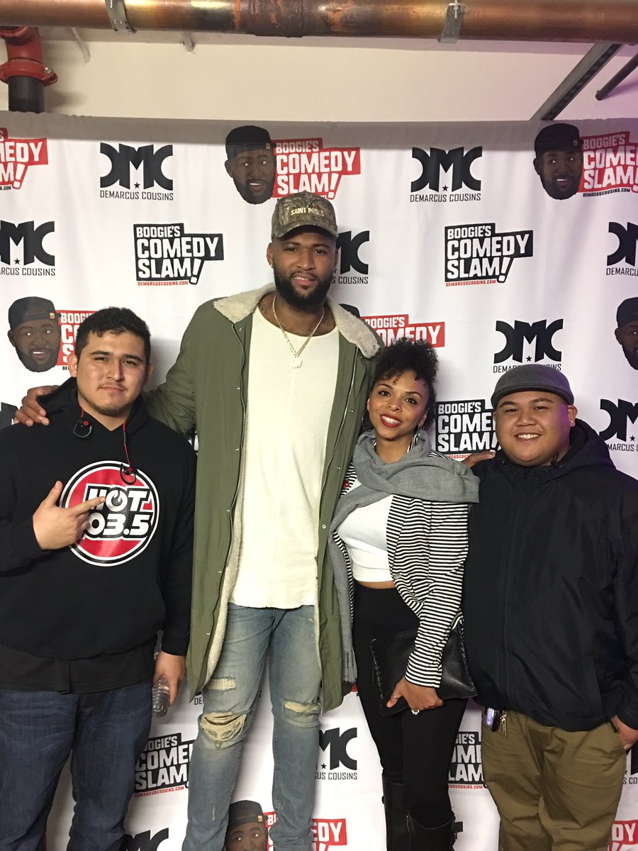 salboogie's tweet photo. At the @boogiecousins #ComedySlam with @Miss_Alynette & @djdrj916 good to see someone in our city giving back to the community. https://t.co/6DcqKkWp2f