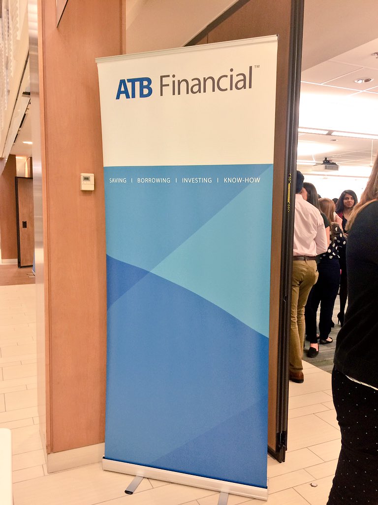 JocelynAlexPR's tweet photo. Loved the corporate culture that @atbfinancial showed students tonight at its ATB 101 networking event! #ATB101 #networking https://t.co/g5L80gBATw