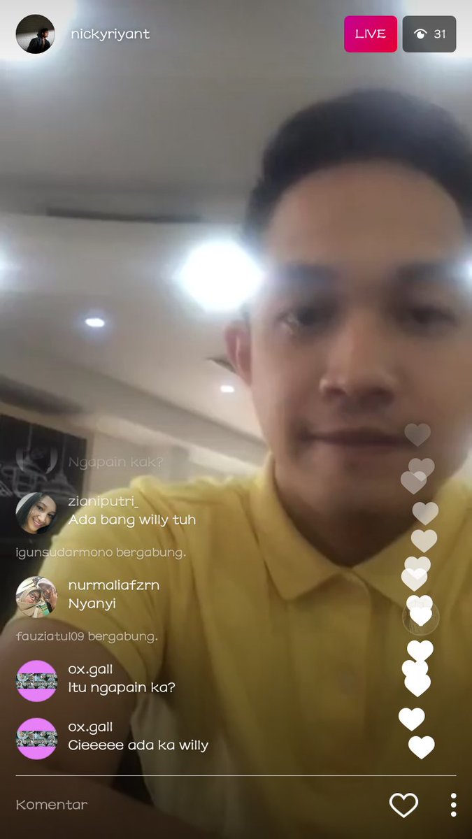 Pagi Selamat 🌞 Ada yang baru nyobain live di Instagram 😅 <a href="/NickRiyant/">Nicky Riyant</a>